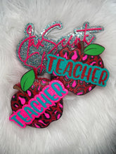 Load image into Gallery viewer, Leopard Teacher Apple