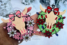 Load image into Gallery viewer, Bull Skull Wreath