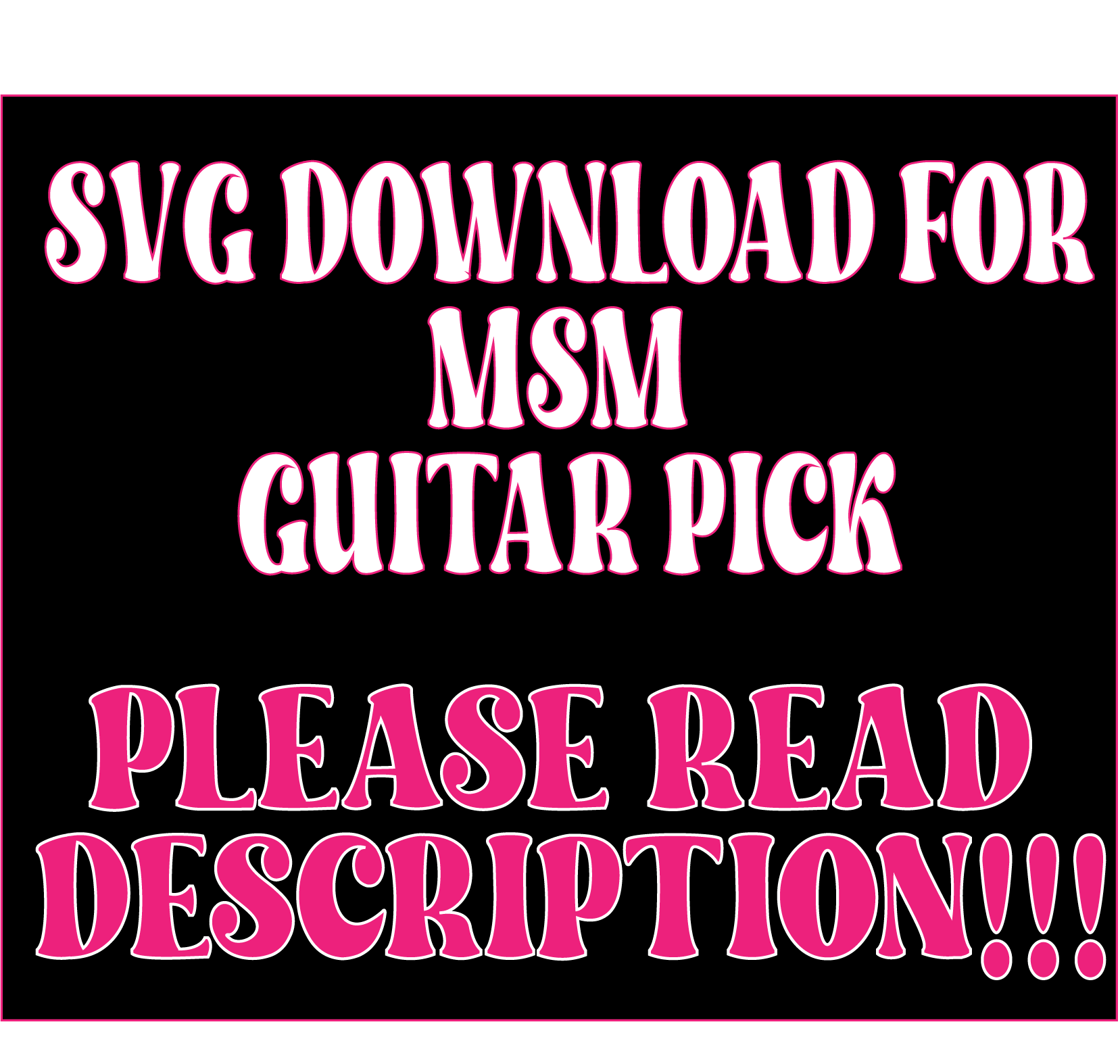 MSM Guitar Pick SVG DIGITAL FILE Midnightsunmolds msm-guitar-pick-svg-digital-file-midnightsunmolds