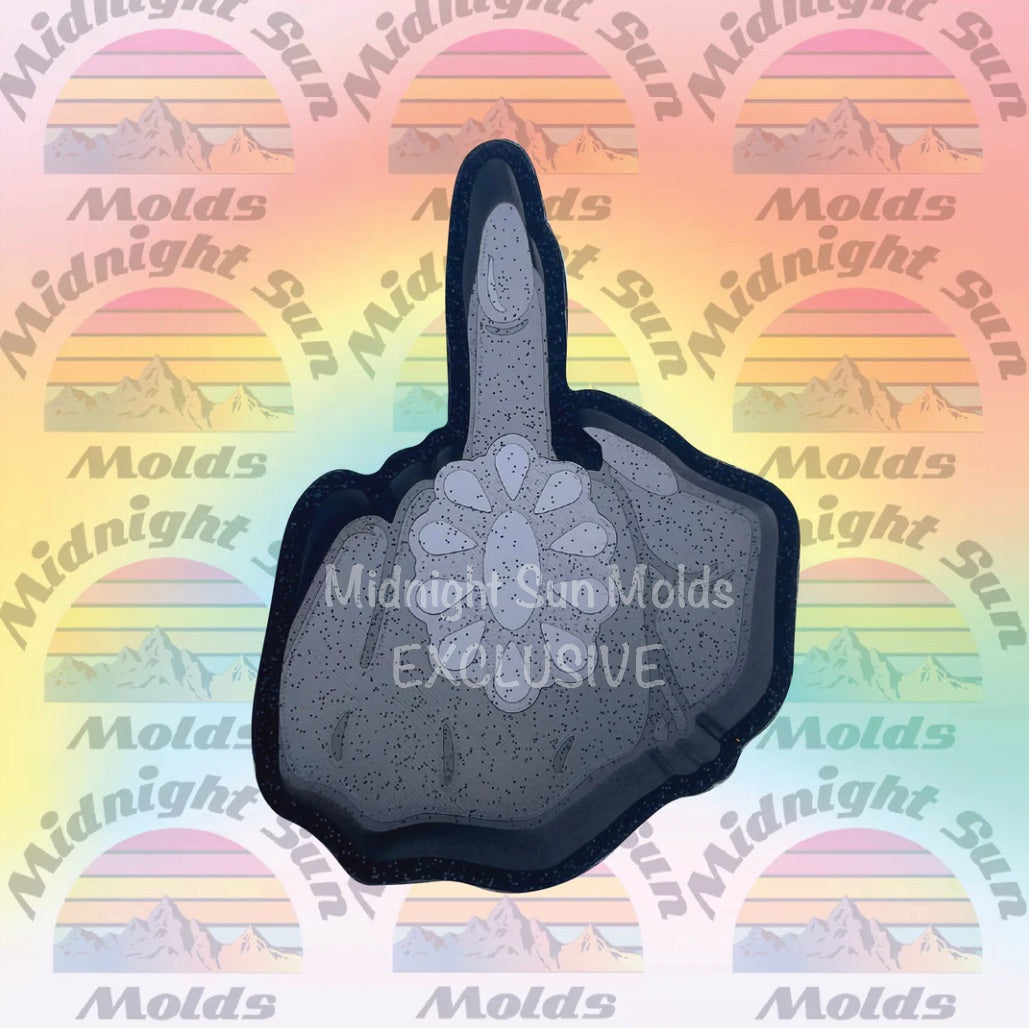 Western Glam Middle Finger – Midnightsunmolds, image size:1029x1028