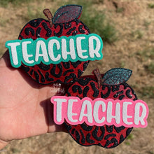 Load image into Gallery viewer, Leopard Teacher Apple