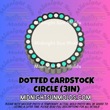Load image into Gallery viewer, Dotted Cardstock Circle (3in)