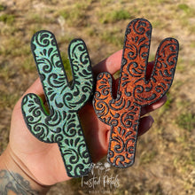 Load image into Gallery viewer, Tooled Leather Cactus