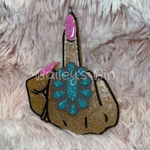 Load image into Gallery viewer, Western Glam Middle Finger