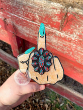 Load image into Gallery viewer, Western Glam Middle Finger
