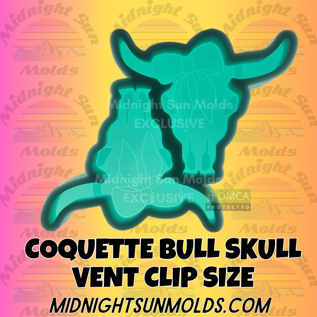 Coquette Bull Skull *VENT CLIP SIZE*