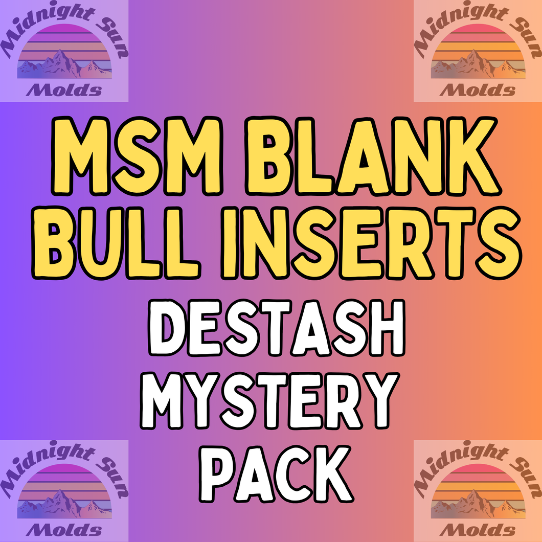 MSM Blank Bull Inserts *Destash Mystery Pack*