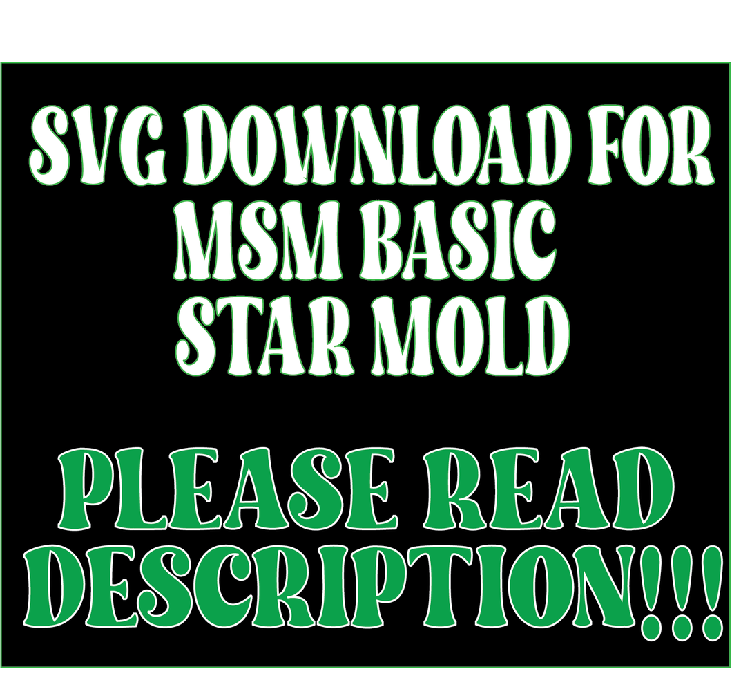 MSM Basic Star *SVG Digital File*