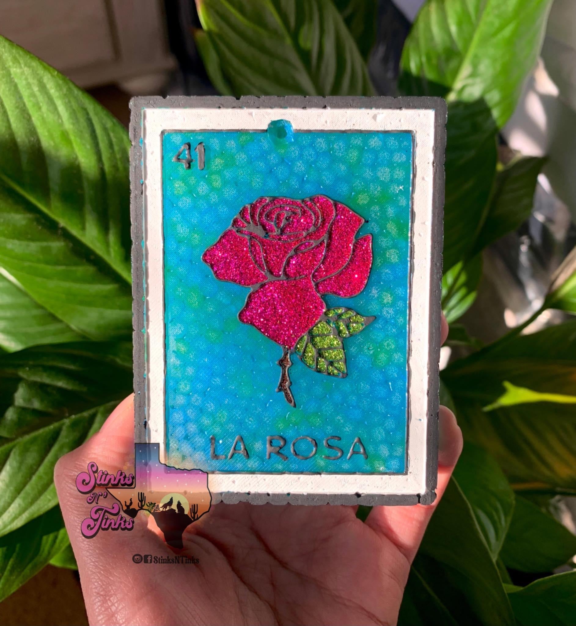Loteria Rosa La Rosa Loteria Card – Midnightsunmolds